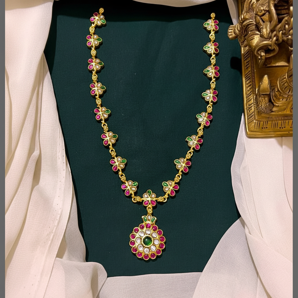 Beautiful Flower Necklace - KN00491