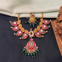 Jadau Kundan Mango Necklace - KN00576