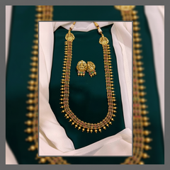 Antique Nakshi Haram With Gold Beads - NH00200