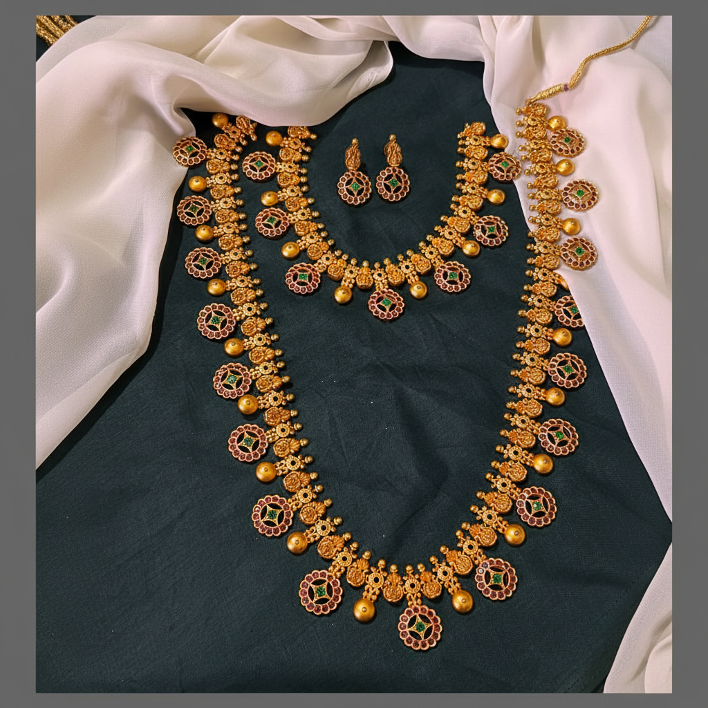 Bottu Mala Bridal Set in Nakshi - BR0044