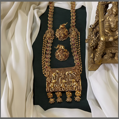 Beautiful Nakshi Haram Set with Matching Earrings – NH00367
