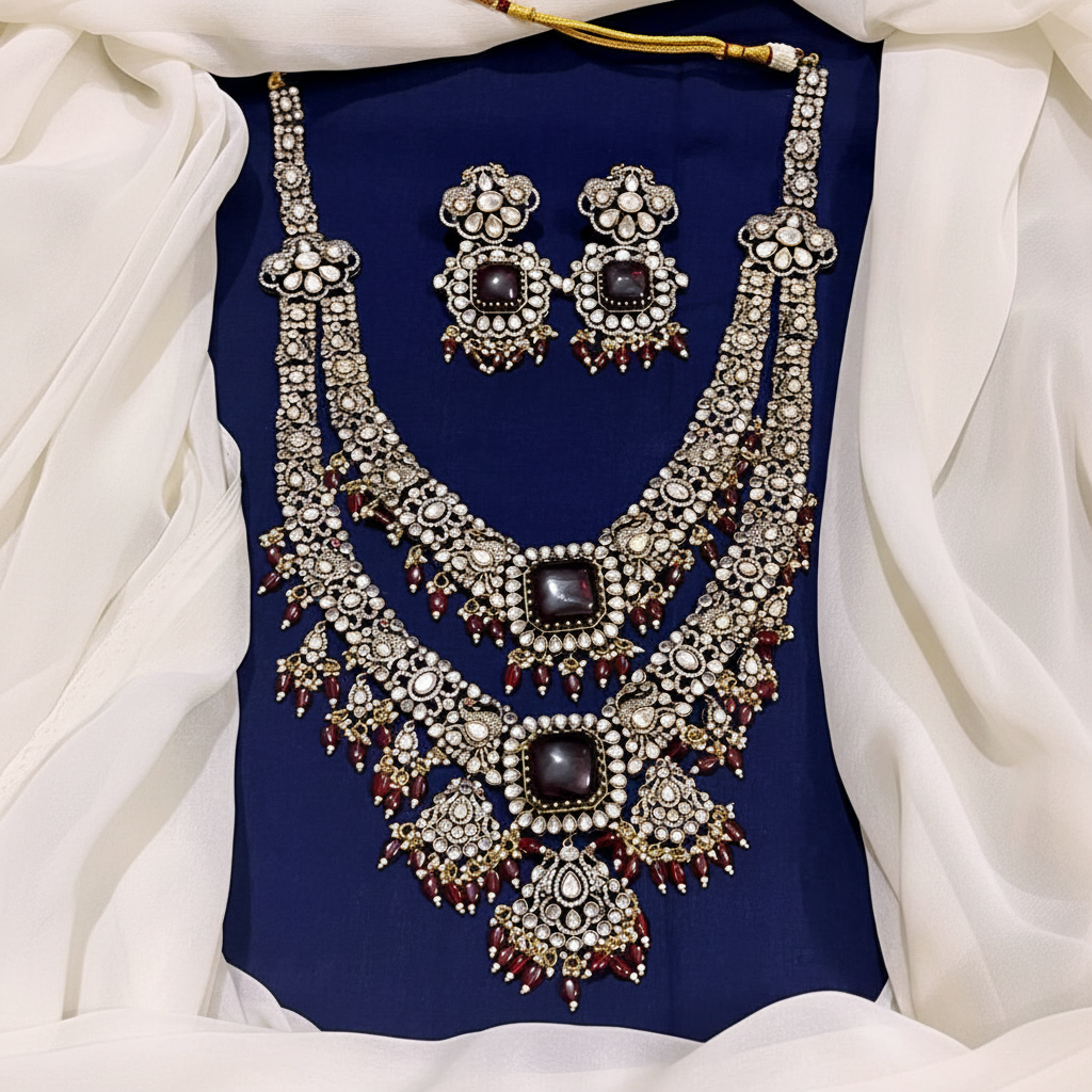 Elegant Victorian Ruby Haram -VH0031
