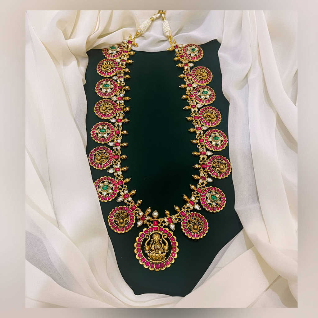 Jadau Kundan Lakshmi Bottumala - KH0028
