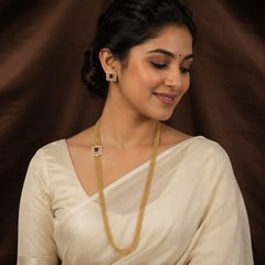 Chandraharam With Daimond Pendant - NH00477