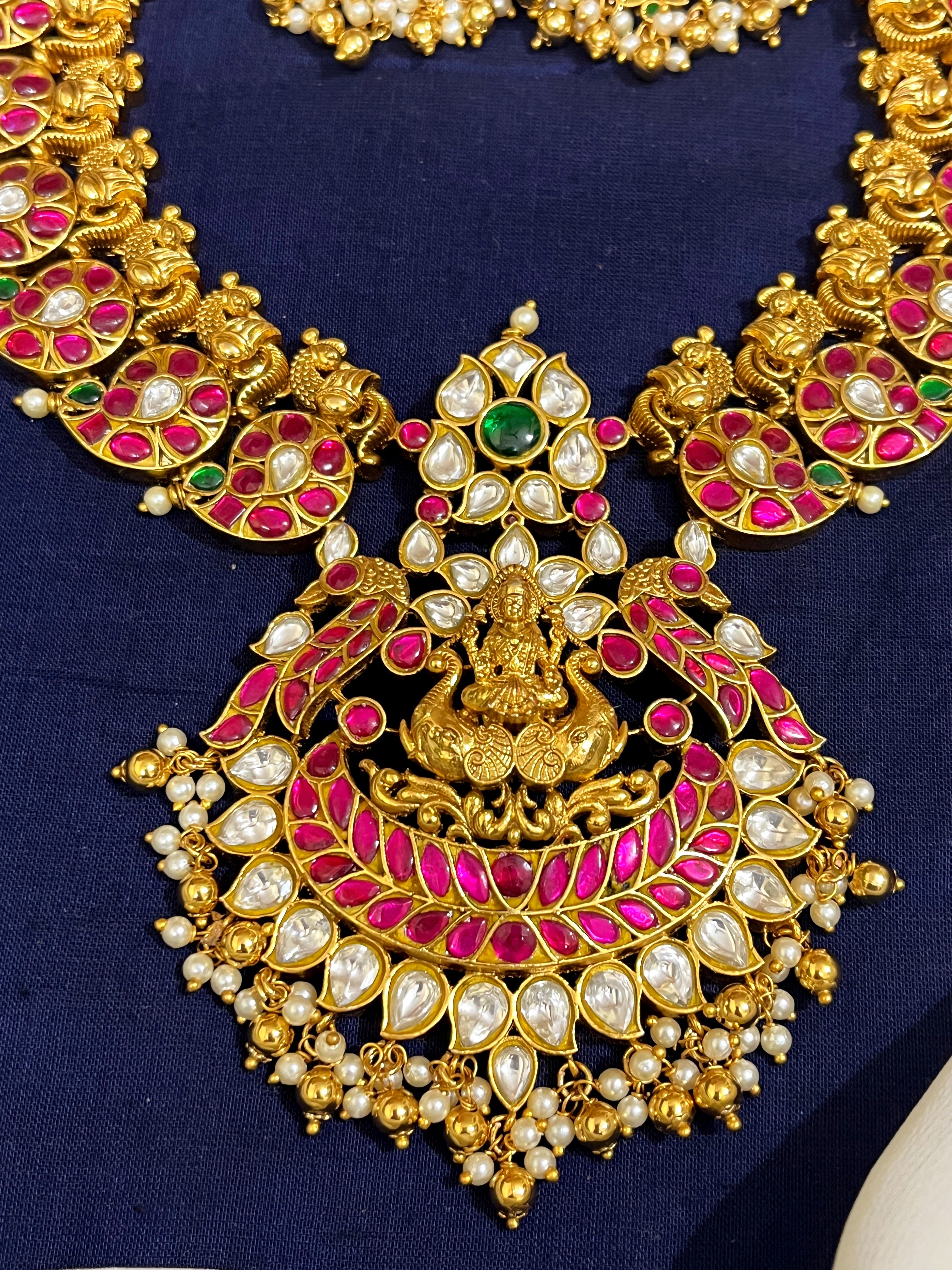 Jadau Kundan lakshmi necklace - KN004