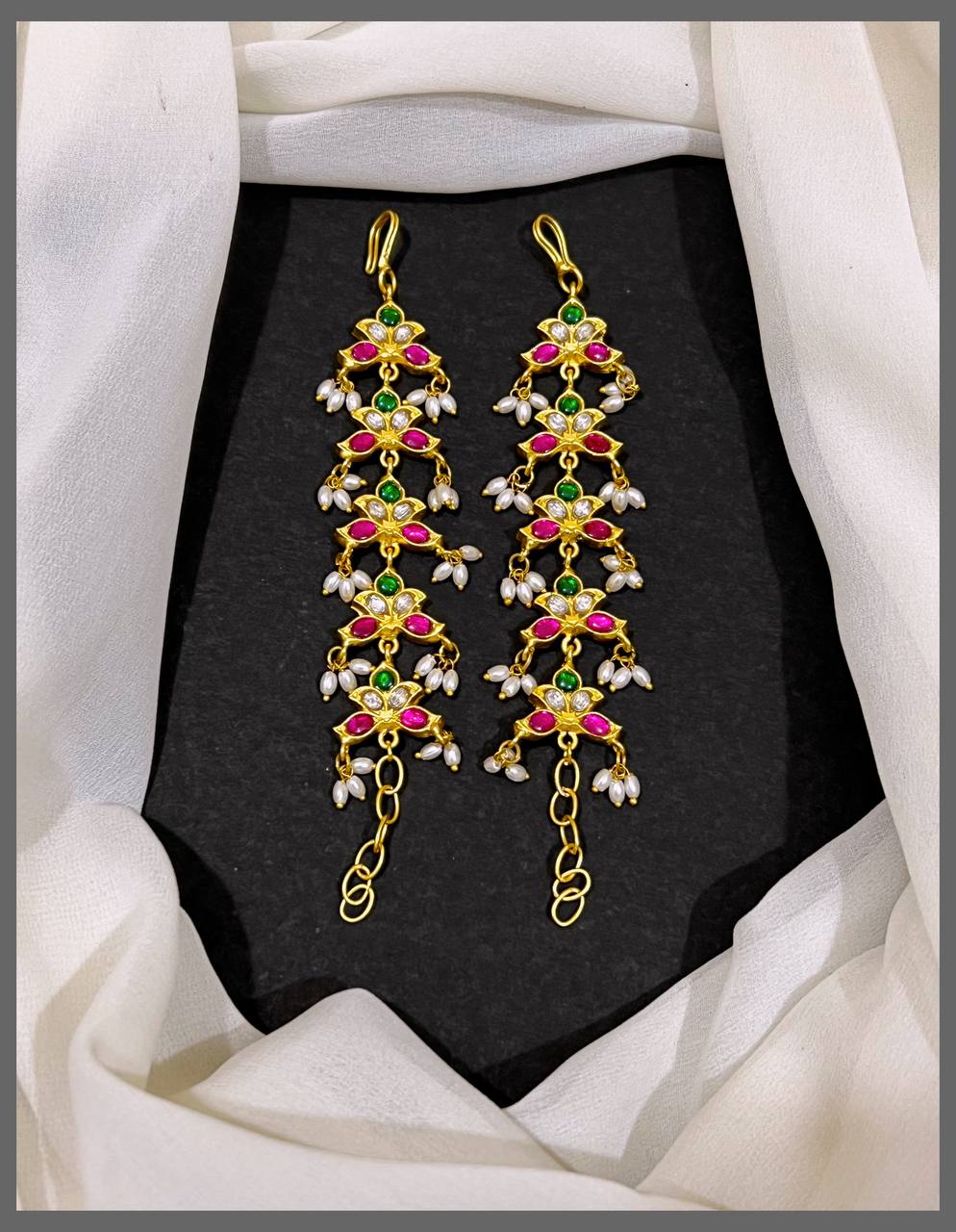 Multi Flower Matilu in Kundan - MT0056