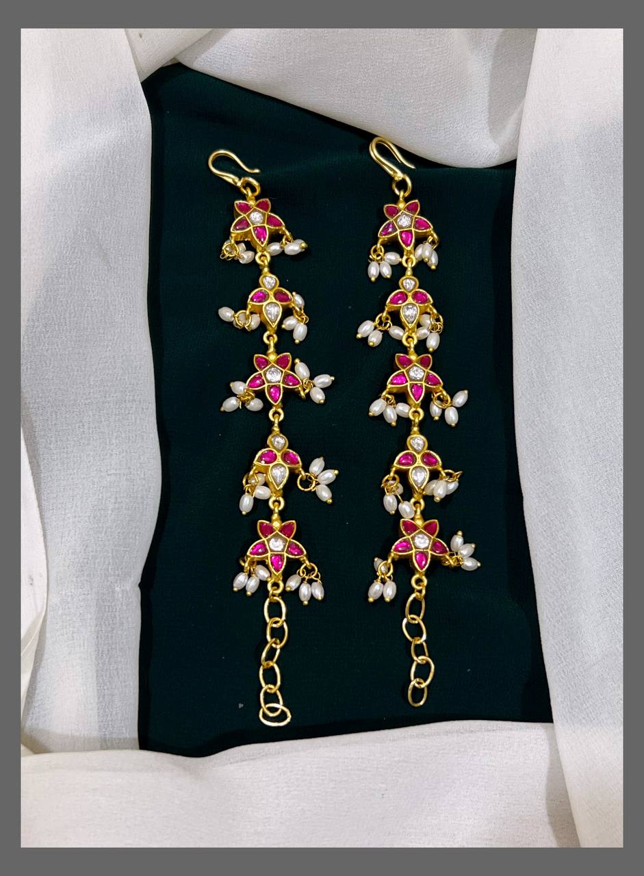 Star and Flower Matilu in Kundan - MT0061