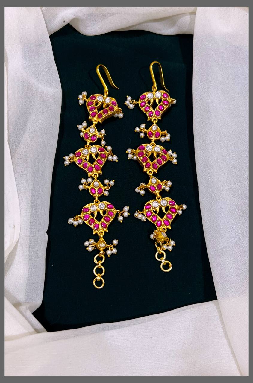 Ruby Heart Matilu in Kundan - MT0062