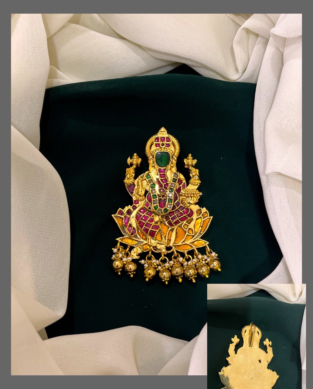 Meenakshi pendent in Kundan - KP00164