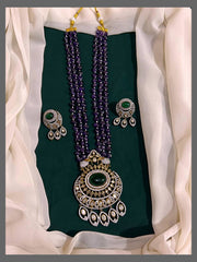 Purple Pearl Haram with Victorian Pendent - PB00184