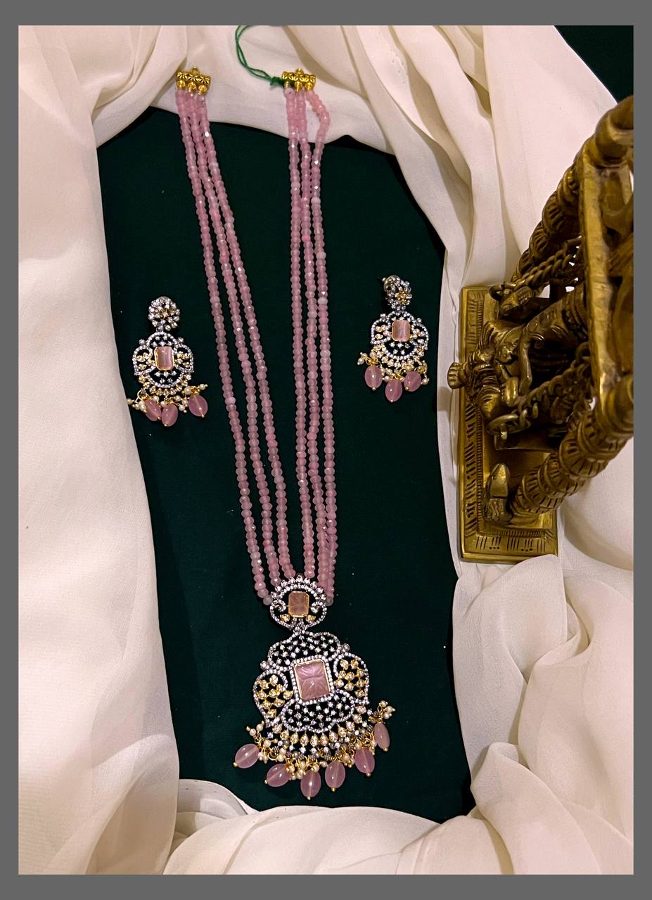 PinkPearl Haram with Victorian Penden - PB00176