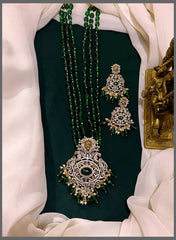 Emerald Pearl Haram with Victorain Pendent - PB00178