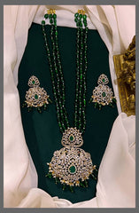 Green pearl Haram with Victorian pendent - PB00182