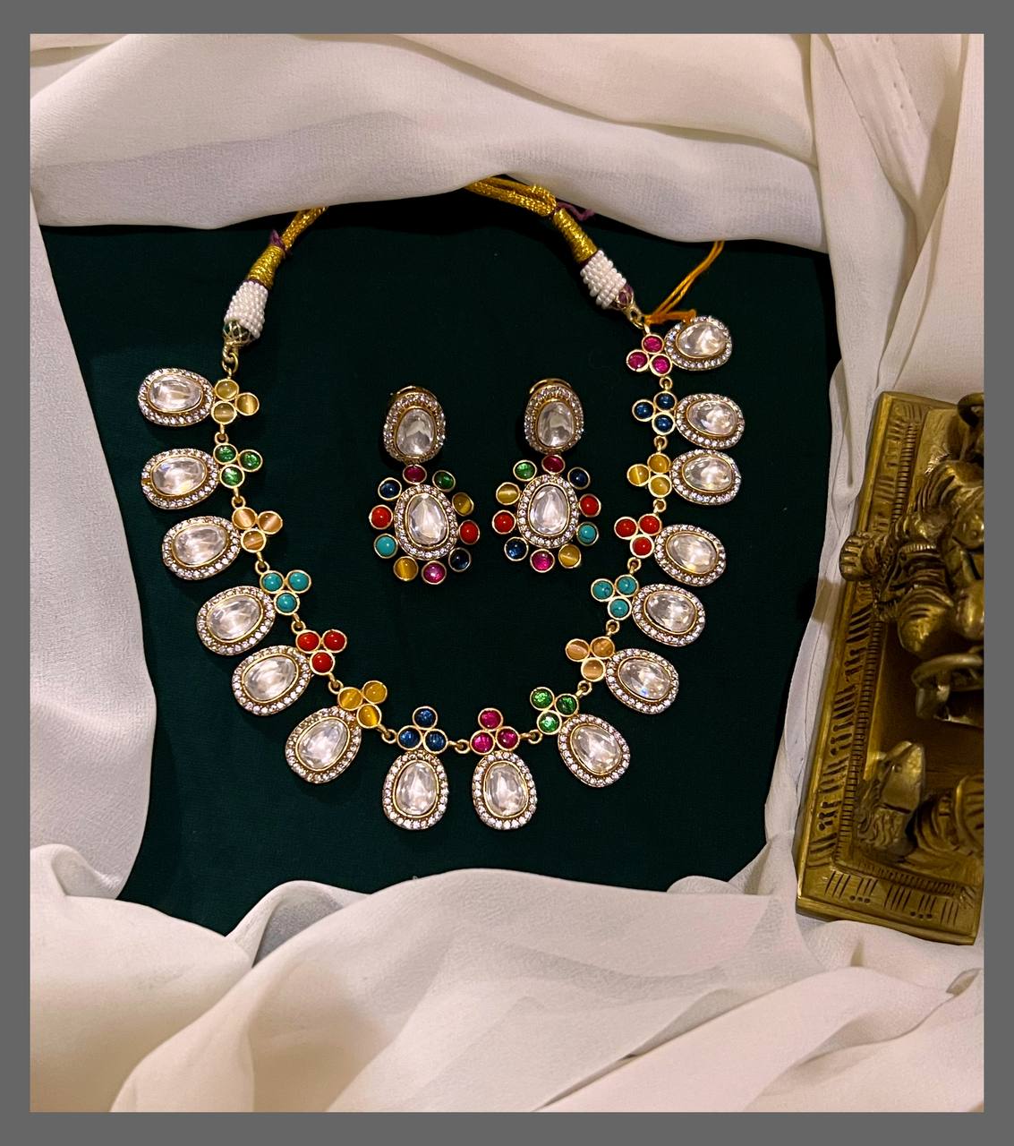 Multi Antique Necklace in Victorian - VN00130