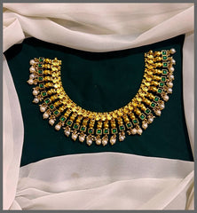 Jilebi Necklace in kundan - KN00493