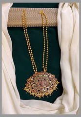 Shiva Linga Pendent with Pearl Beads - PB0070