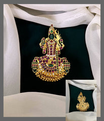 Kamakshi Amman Kempu Pendant - NP00155