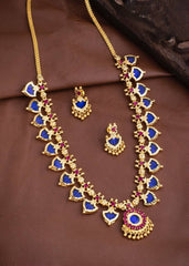 Kerala Palakka Mala Design Necklace in Nakshi - NN00240
