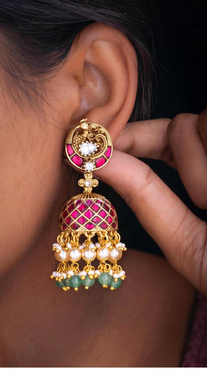 Antique Jimikki Kundan Earring  - KE00313