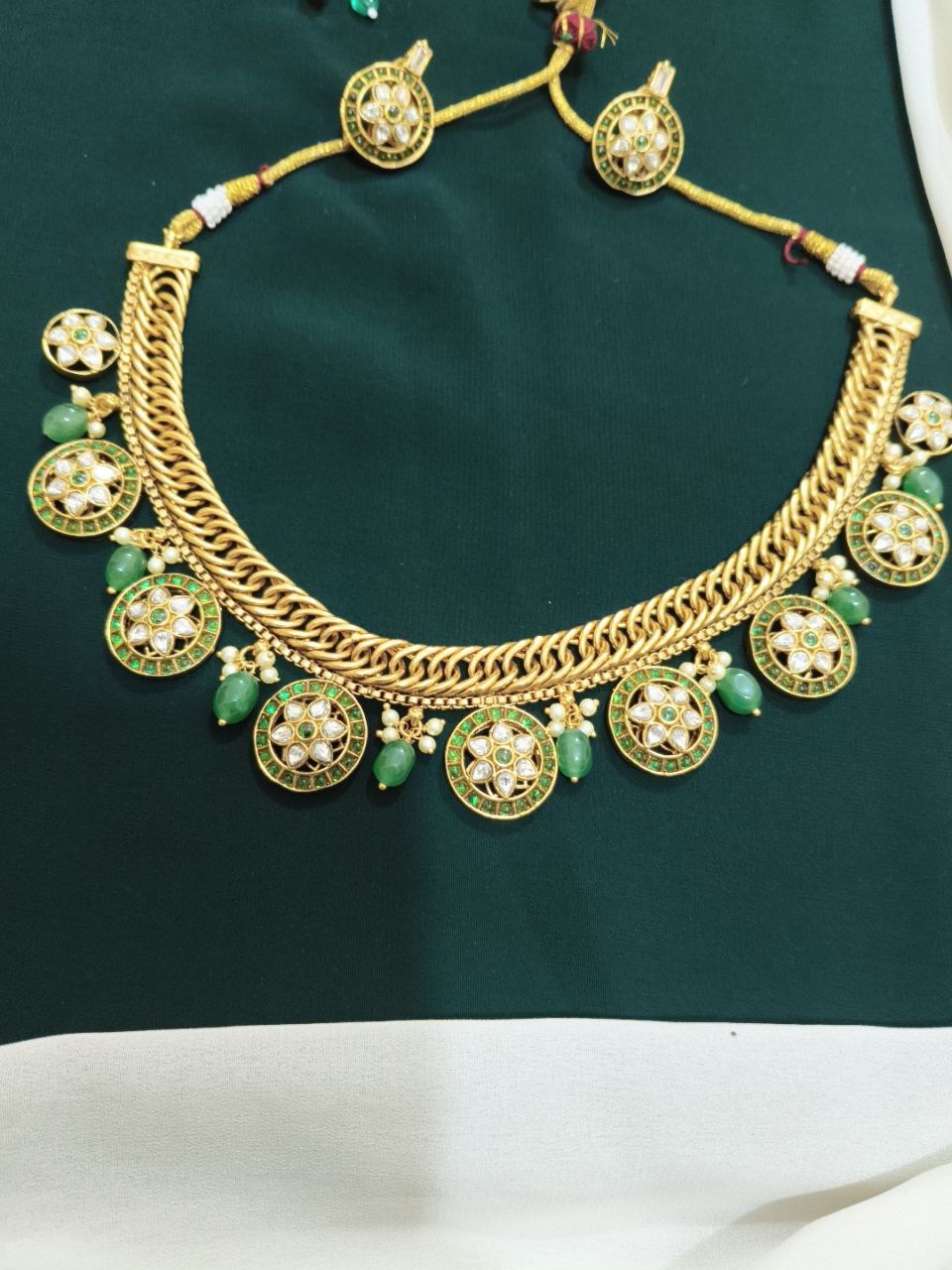 Bottu Mala With jilebi Necklace in Nakshi - NN00247