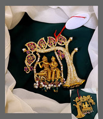 Radha Krishna pendent in Nakshi -NP0044