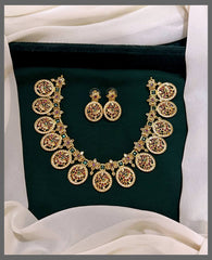 Small Bottu Necklace in Nakshi - NN00256