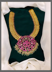 Kaasu Haram in Kundan with beautiful pendent - KH00249