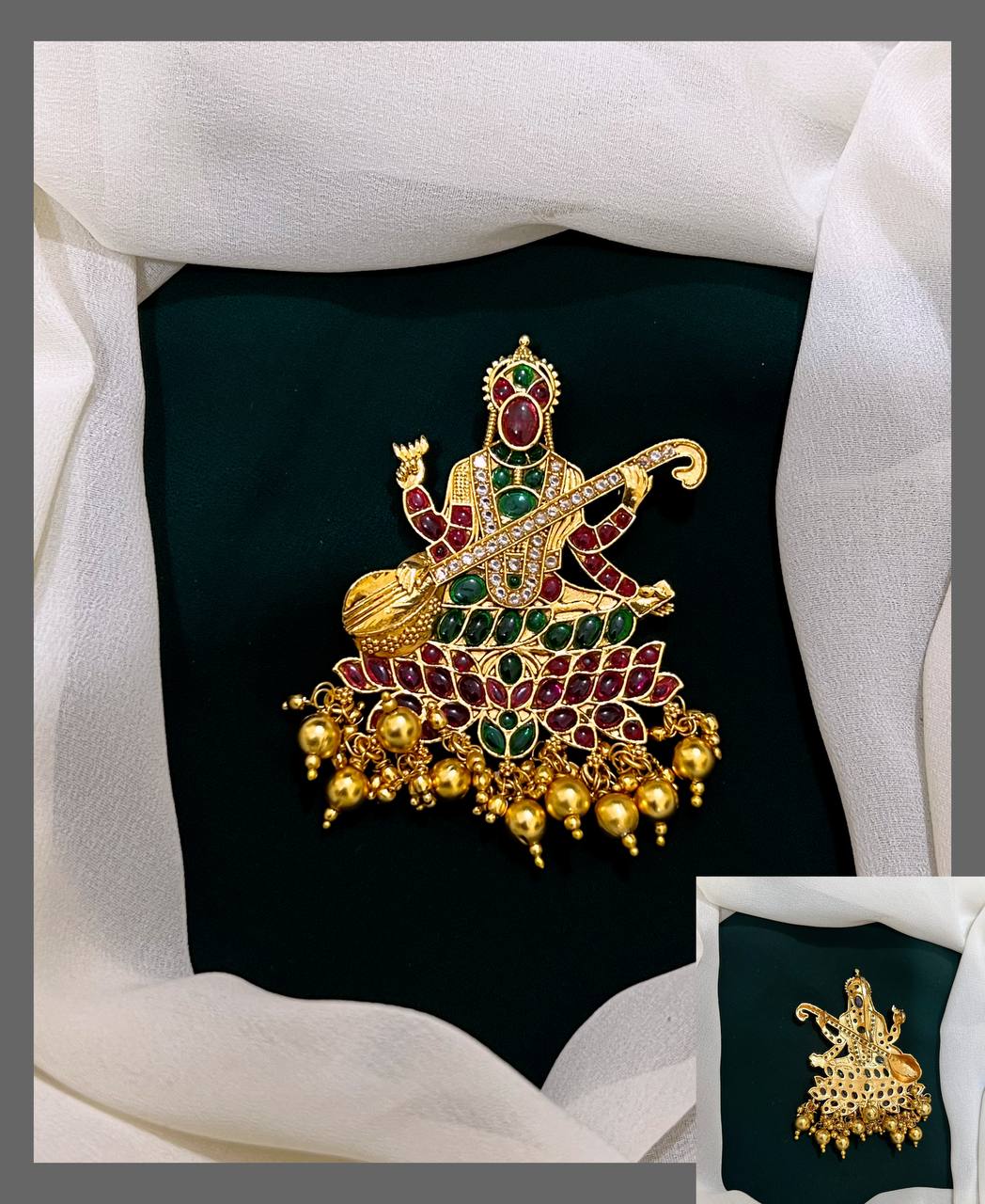 Saraswati pendent in Nakshi - NP0043