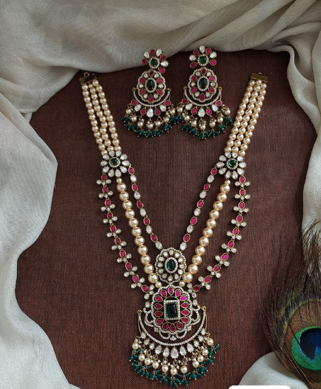Beautiful Kundan Pearl Haram- PB0026