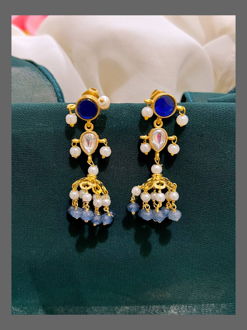 Elegant Small Jhumki Earring In Nakshi - NE00209
