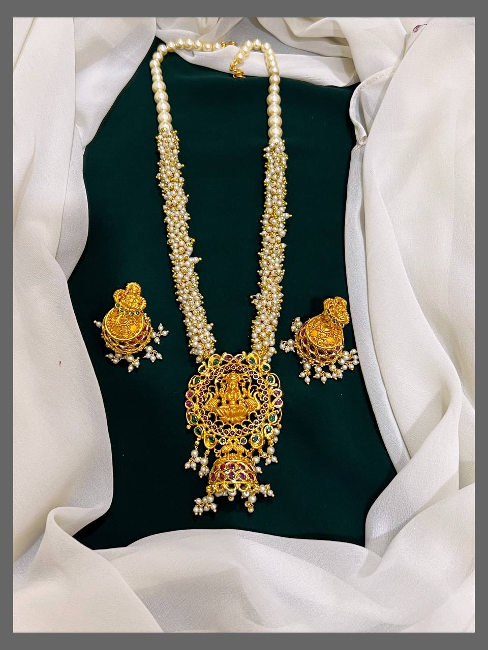 White Pearl Haram with Pendent - PB0028