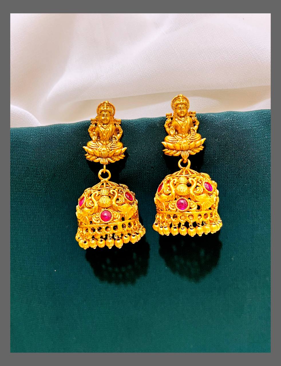 Lakshmi Jhumki Earring in Nakshi - NE00282