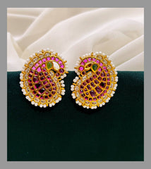 Beautiful Mango Stud Earring in Nakshi - NE00224