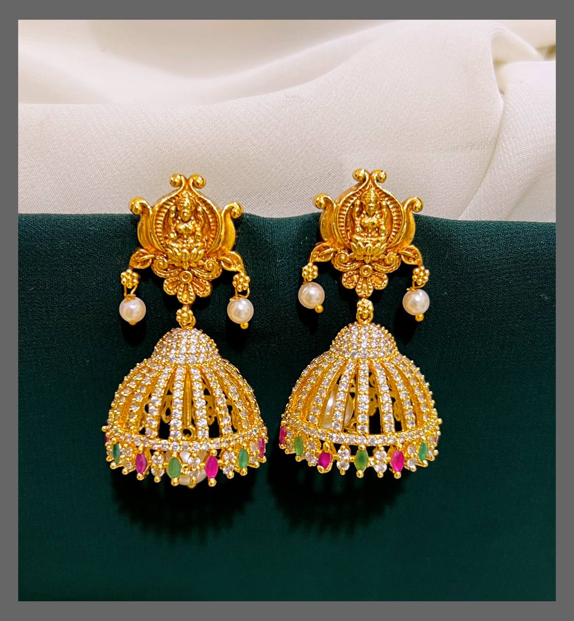 Beautiful Lakshmi Jhumki in Nakshi - NE00238