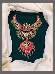 Double Layer Kundan Haram with Pendent - KH00216