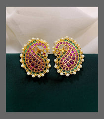 Beautiful Mango Stud Earring in Nakshi - NE00224