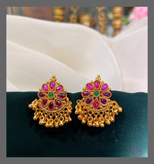 Flower Multi Stud Earring in Nakshi - NE00271