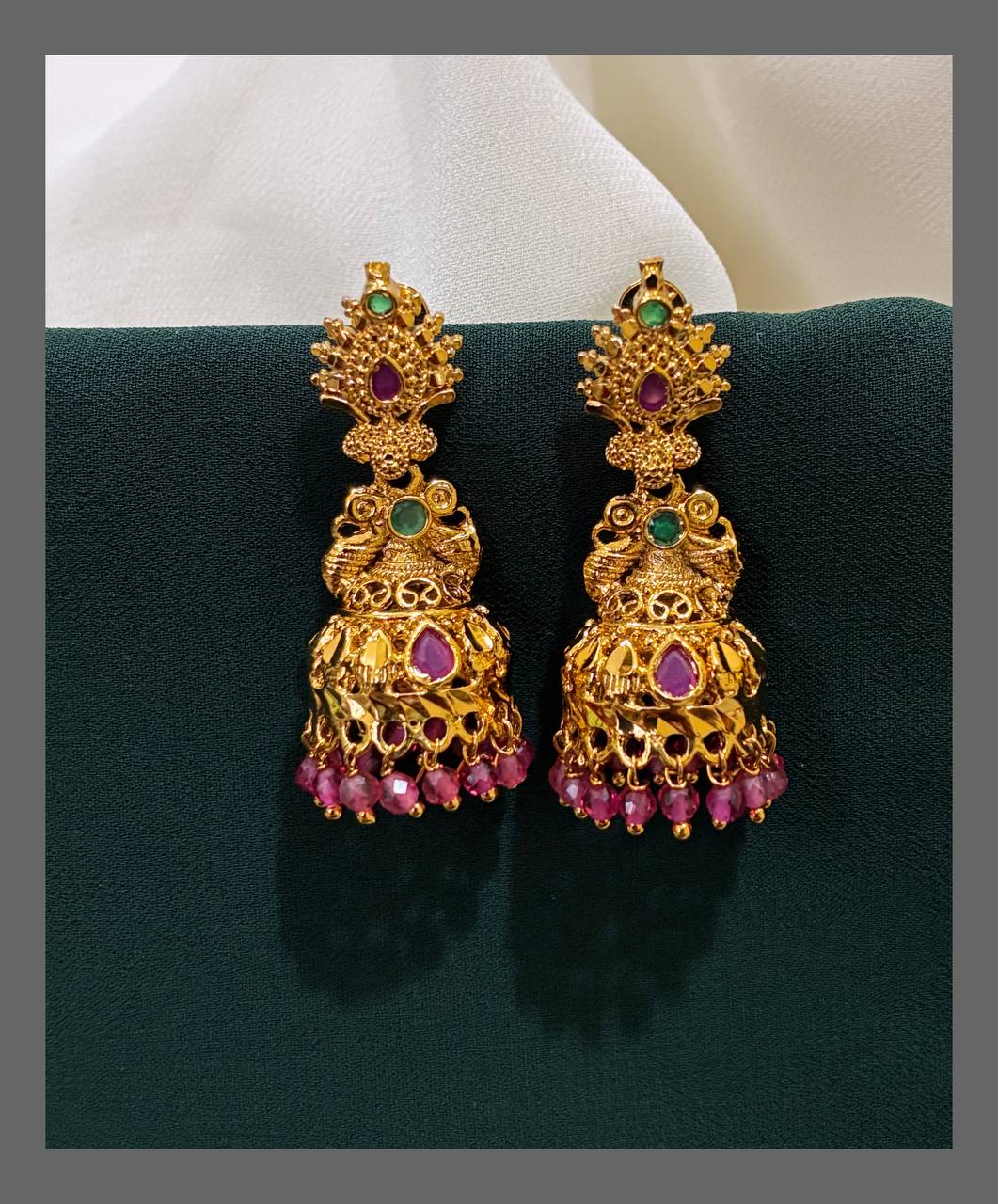 Beautiful Vintage Jhumki in Nakshi - NE00301