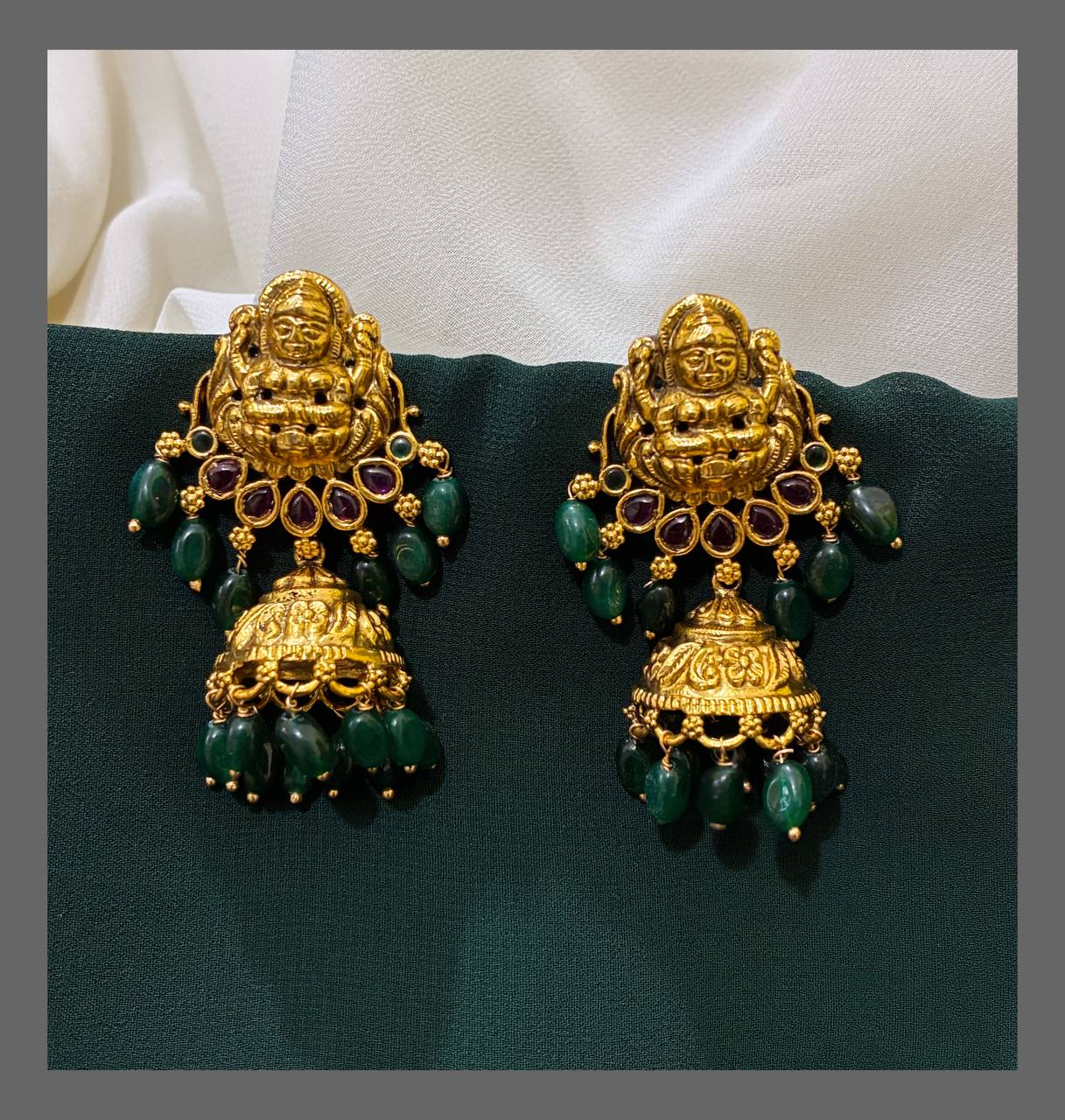 Lakshmi Jhumki Earring in Nakshi - NE00316