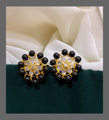 Pearl Stud Earring In Nakshi - NE00306