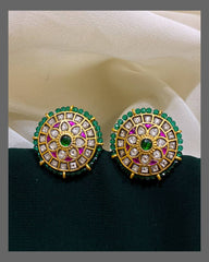 Beautiful Stud Earring in Nakshi - NE00319