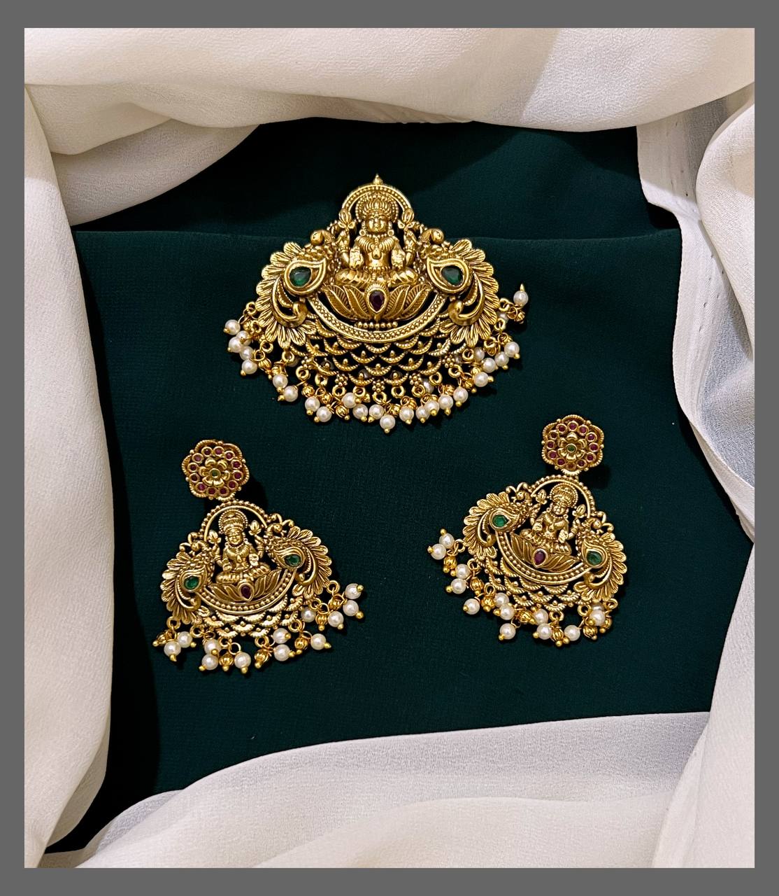 Lakshmi Pendent in Nakshi - NP0026