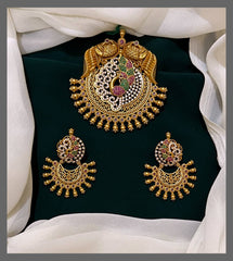 Peacock Pendent in Nakshi - NP00151