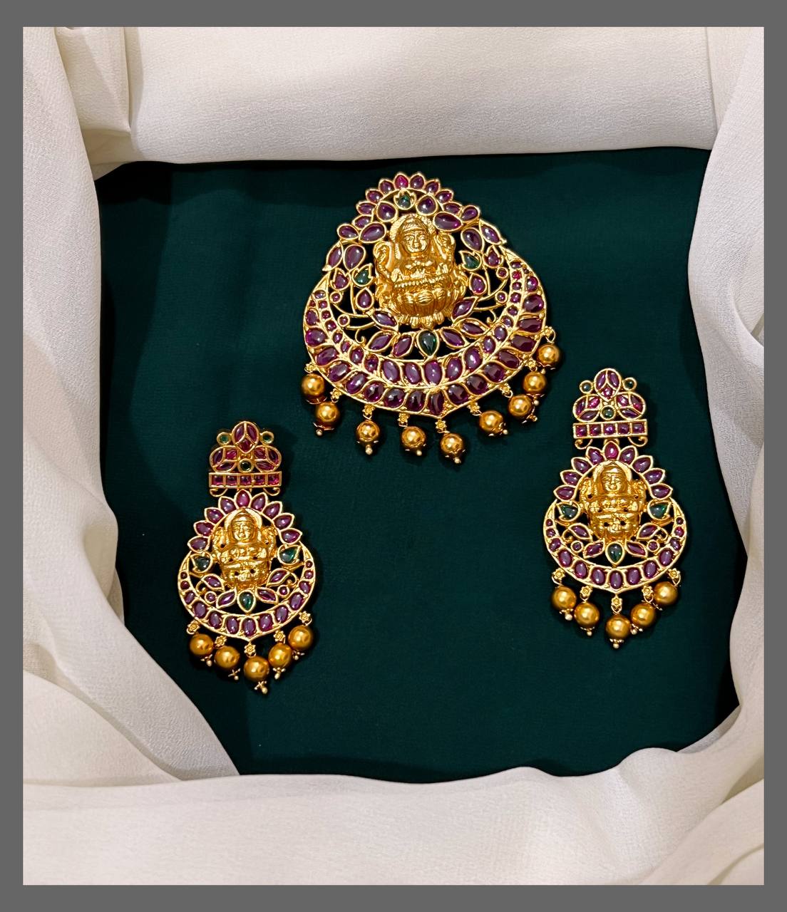 Multi Lakshmi pendent in Nakshi - NP0050