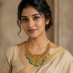 Nakshi Lakshmi Neckalce With Jhumki - NN00915