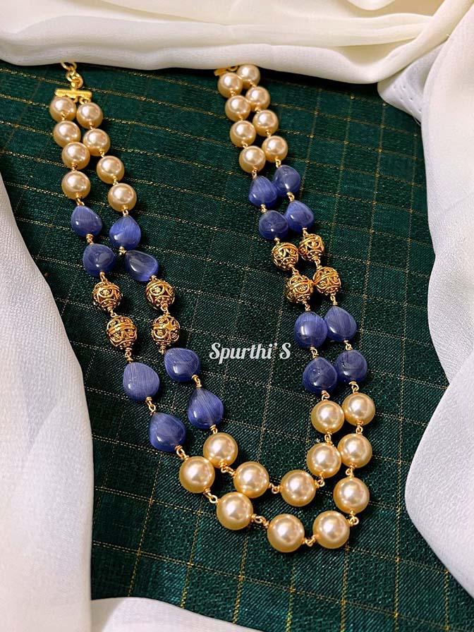 Purple Beads Neacklace - BB0032