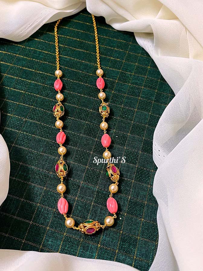 Multicolor Beads Necklace - BB0035