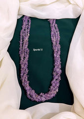 Purple CZ Bead Necklace - CZ0001