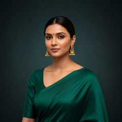 Jadau Peacocok Stud Jhumki - KE00591