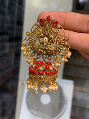 Coral Jhumkis - NE002